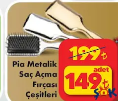 PİA METALİK SAÇ AÇMA FIRÇASI ÇEŞİTLERİ fiyat ve kampanya bilgisi